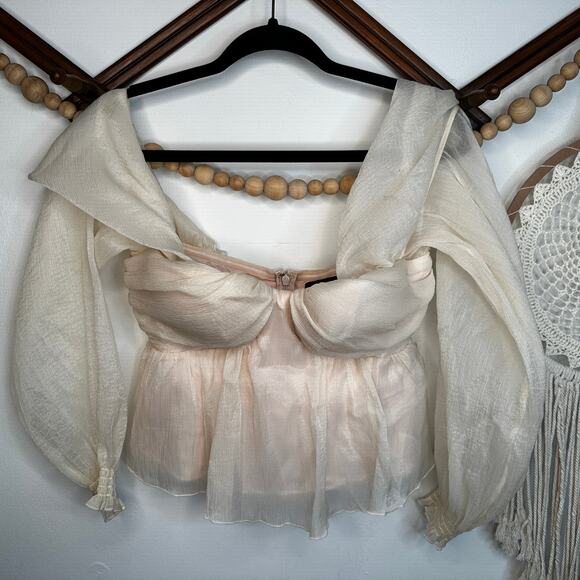 House of Harlow 1960 Tops - House of Harlow 1960 x Revolve Burna Chiffon Blouse